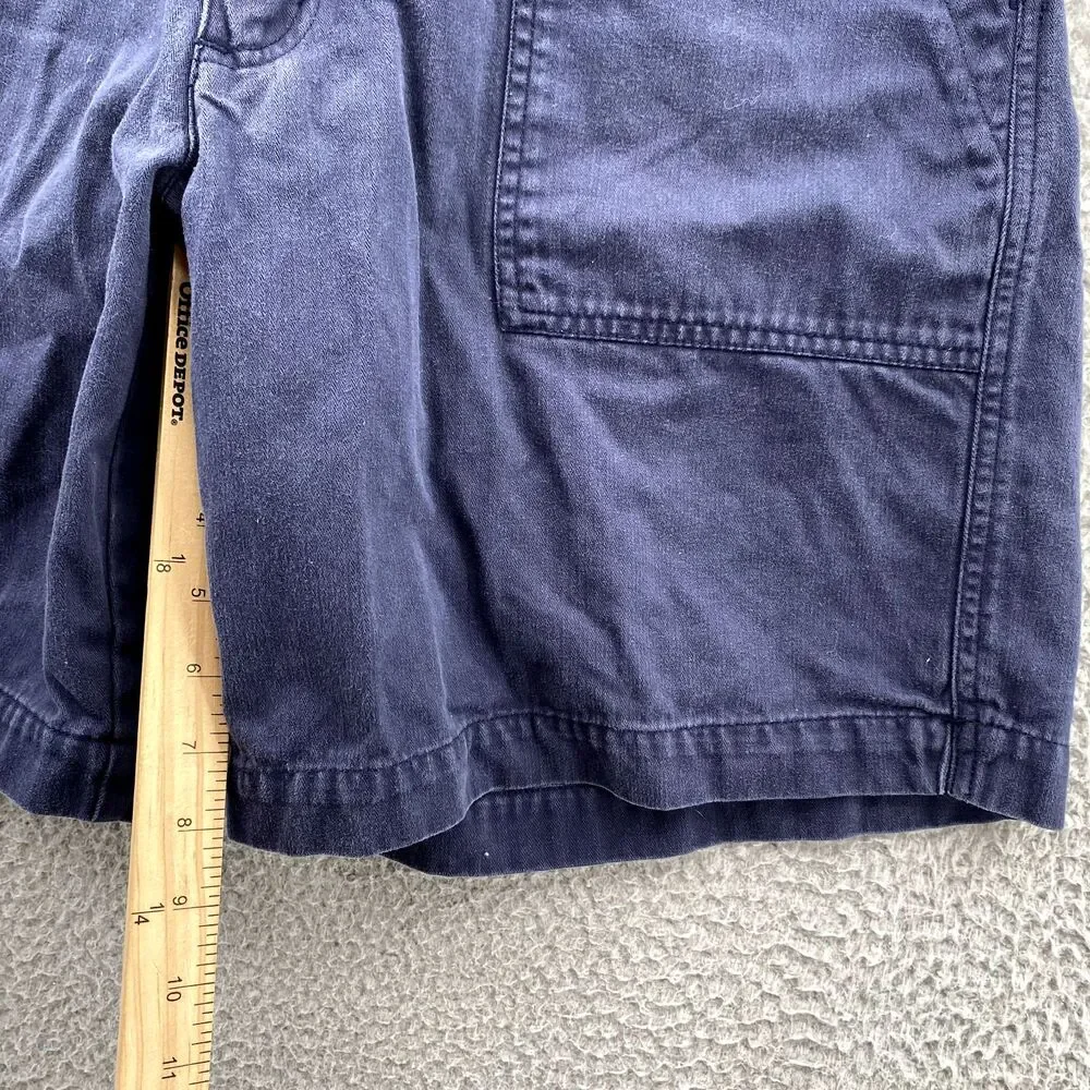 Nike Golf Shorts 32 x 8* Navy Canvas Front Pocket Classic 90's Performance Men's